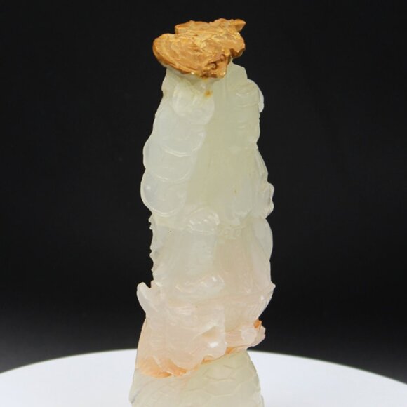 Antique Chinese Soapstone Sculpture - God of Wealth - Picture 4 of 12